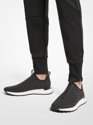 Miles Logo Jacquard Slip-On Sneaker