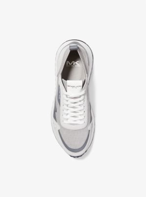 Miles Knit and Suede Trainer | Michael Kors