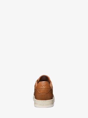 irving crocodile embossed leather sneaker