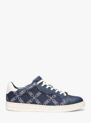 Keating Empire Logo Jacquard and Leather Sneaker