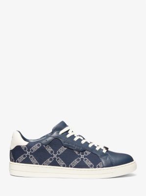 Keating Empire Logo Jacquard and Leather Sneaker | Michael Kors