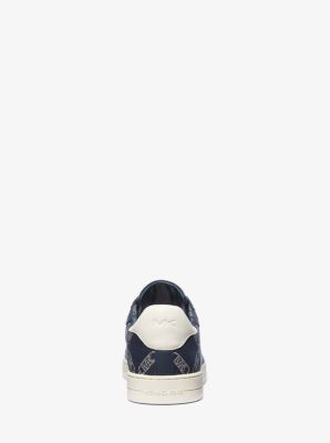 【Michael Kors】Keating Empire Logo Jacquard and Leather Keating Empire Logo Jacquard and Leather Sneaker | Michael