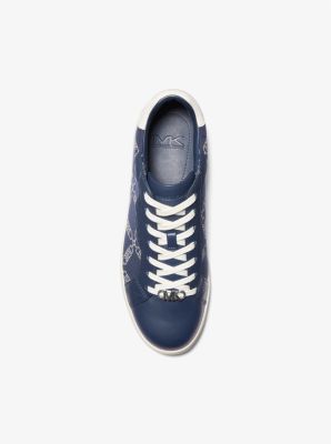 Keating Empire Logo Jacquard and Leather Sneaker | Michael Kors