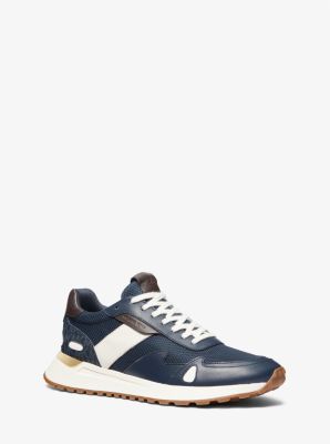 Miles Leather and Mesh Trainer