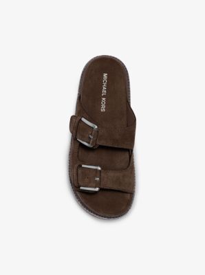 Michael kors best sale slippers mens brown