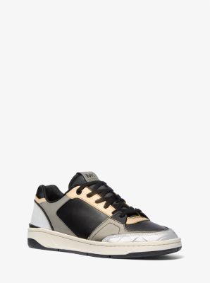 Sneaker Rebel in pelle color block image number 0