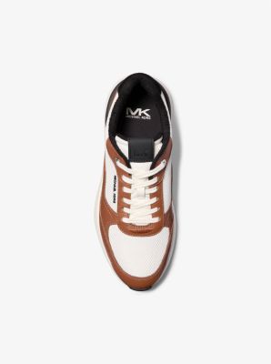 Trevor Leather and Stretch Knit Trainer image number 3