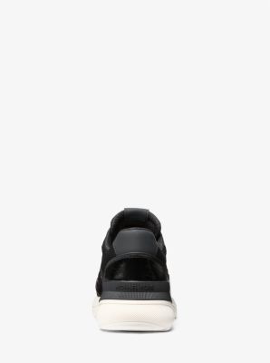 Espadrille Trevor en cuir et en tricot extensible image number 2