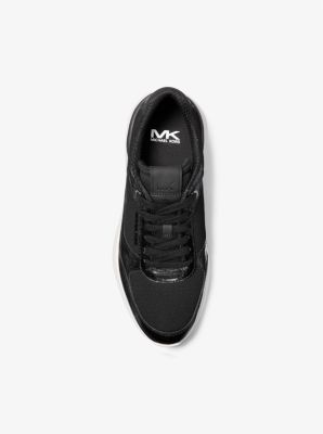 Trevor Leather and Stretch Knit Trainer | Michael Kors [US]