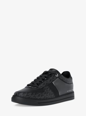 Brady Signature Logo and Leather Sneaker