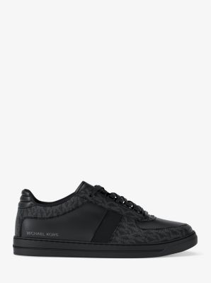Brady Signature Logo and Leather Sneaker
