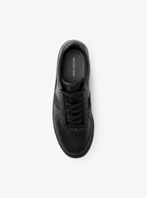 Brady Signature Logo and Leather Sneaker