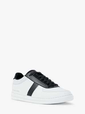Brady Signature Logo and Leather Sneaker