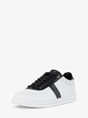 Brady Signature Logo and Leather Sneaker