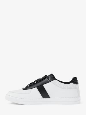 Brady Signature Logo and Leather Sneaker