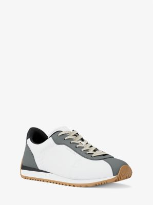 Michael Kors Rhodes Mixed-media Trainer In Multi