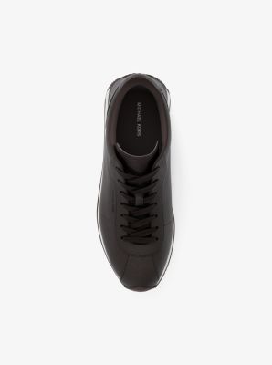 Rhodes Signature Logo and Leather Trainer