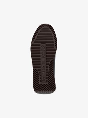 Rhodes Signature Logo and Leather Trainer