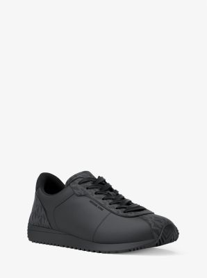 Rhodes Signature Logo and Leather Trainer