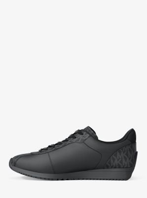 Rhodes Signature Logo and Leather Trainer
