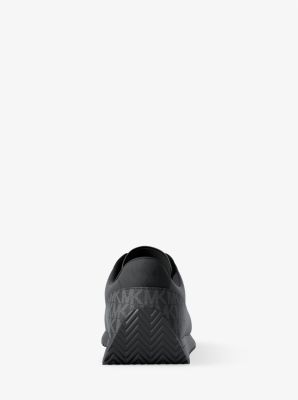 Rhodes Signature Logo and Leather Trainer