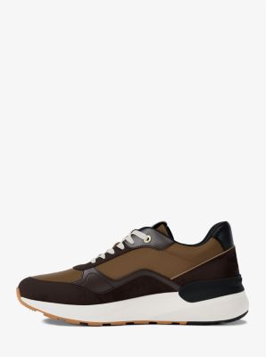 Trevor Leather and Corded Twill Trainer image number 3