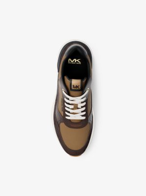 Trevor Leather and Corded Twill Trainer image number 5