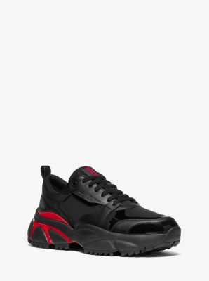 michael kors tennis shoe mens red