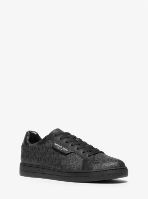 Keating Logo and Leather Sneaker Michael Kors Canada