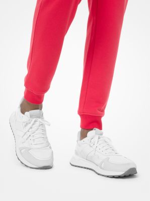 michael kors white leather trainers