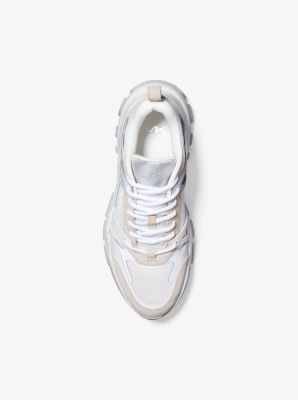 Basket Nick en cuir, daim et maille image number 3