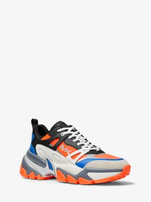 converse leather frill ox trainer