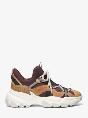 Sahara Mixed-Media Trainer in SHIRAZ MULTI | Michael Kors