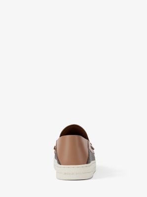 Aiden Signature Logo and Leather Boat Shoe
