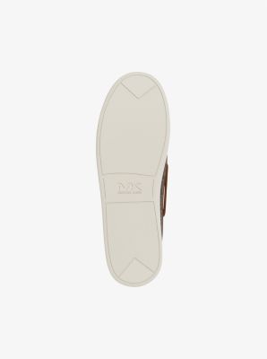 Aiden Signature Logo and Leather Boat Shoe