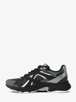 Sneaker Leo in materiale misto in NERO | Michael Kors