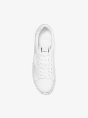Keating Perforated Leather Sneaker in BLANC OPTIQUE | Michael Kors
