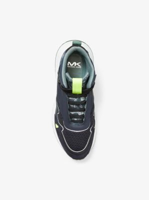 Miles Nylon and Leather High-Top Trainer | Michael Kors [US]