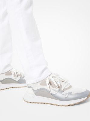 michael kors trainers mens silver