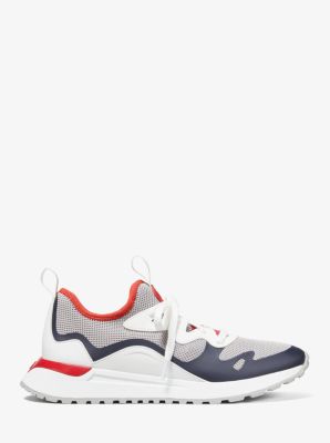 Nolan Mesh and Rubberized Leather Trainer