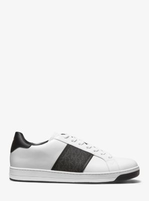 Tyler Leather and Logo Sneaker