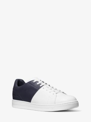 Caspian Two-Tone Leather Sneaker | Michael Kors Canada