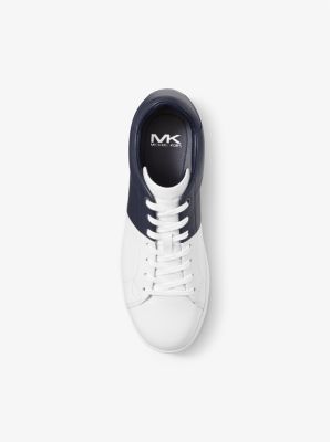 Caspian Two-Tone Leather Sneaker | Michael Kors Canada