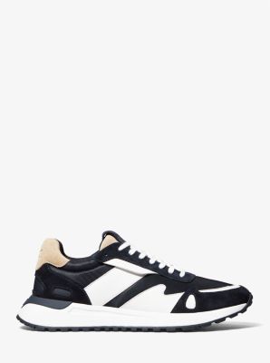 新品　MICHAEL KORS マイケルコース MILES TRAINER MICHAEL KORS Miles Nylon and Leather Trainer Shoes Men's
