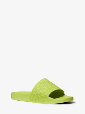 Michael kors slides mens on sale green