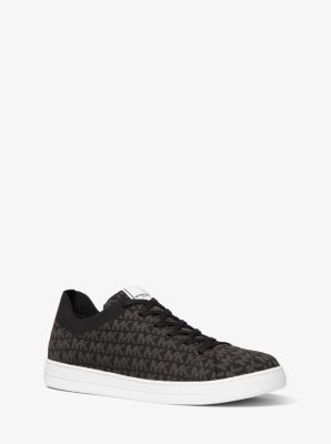 Keating Logo Jacquard Sneaker in BLACK | Michael Kors