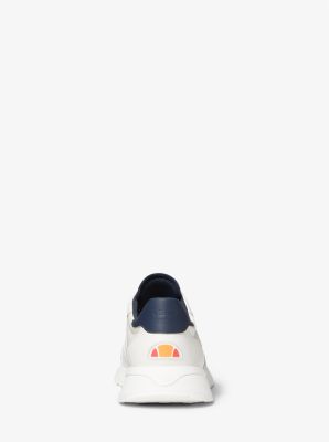 MK X ellesse Miles Nylon Gabardine and Leather Trainer