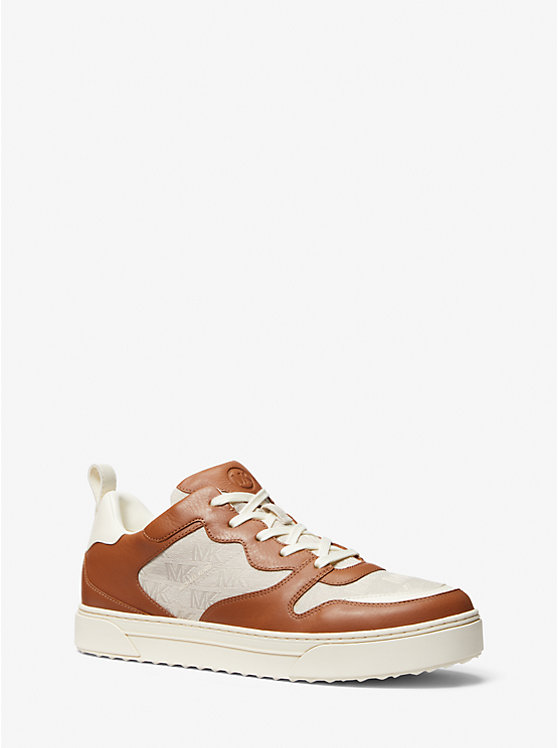 Baxter Logo Jacquard and Leather Sneaker image number 0