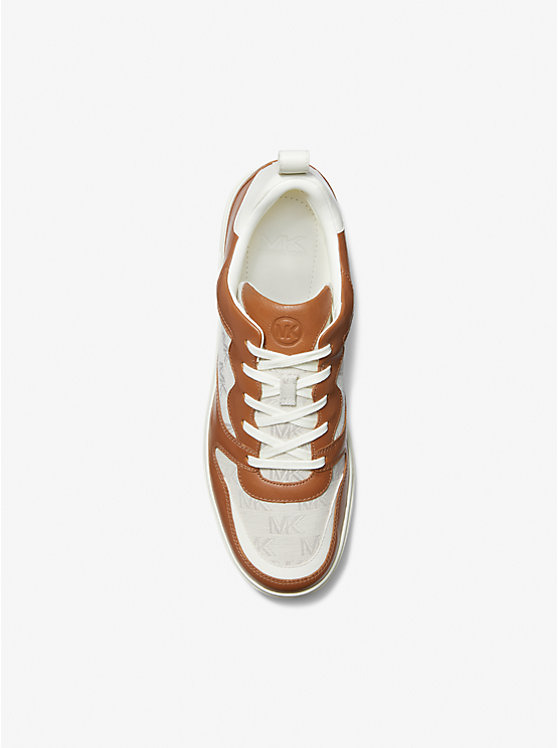 Baxter Logo Jacquard and Leather Sneaker image number 3