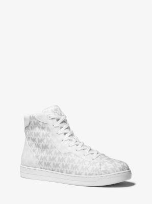 Michael Kors Logo Print Sneakers - White